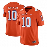 Clemson Tigers 10 Ben Boulware Orange Nike College Football Jersey Dzhi,baseball caps,new era cap wholesale,wholesale hats